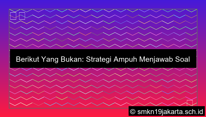 berikut yang bukan