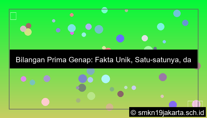 visual bilangan prima yang genap