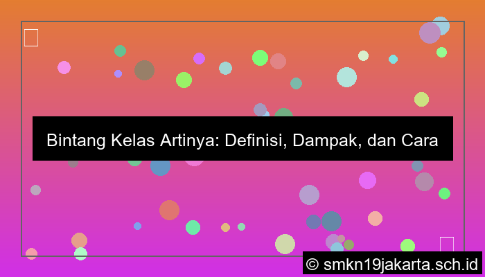 bintang kelas artinya