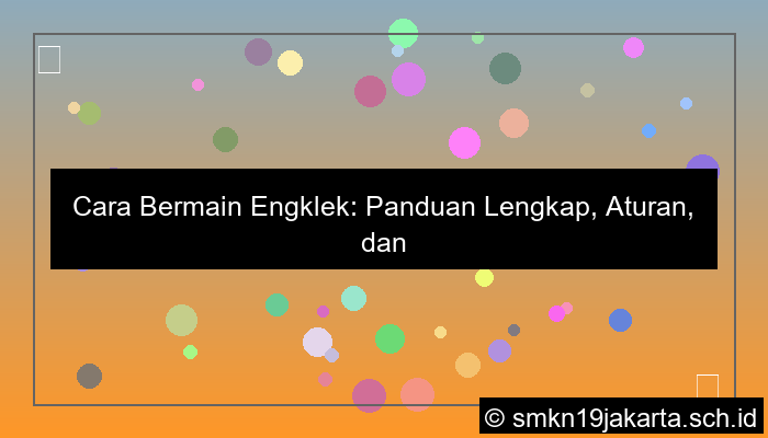desain cara bermain engklek