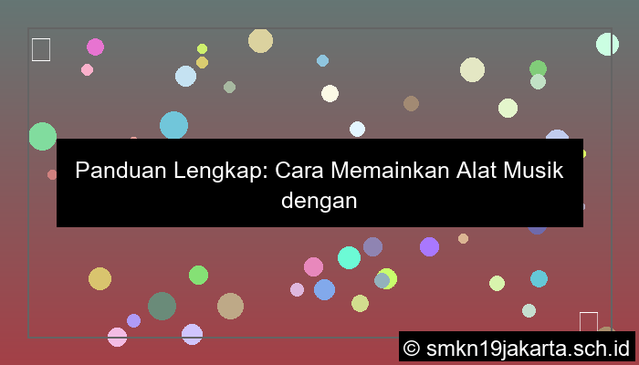 visual cara memainkan alat musik