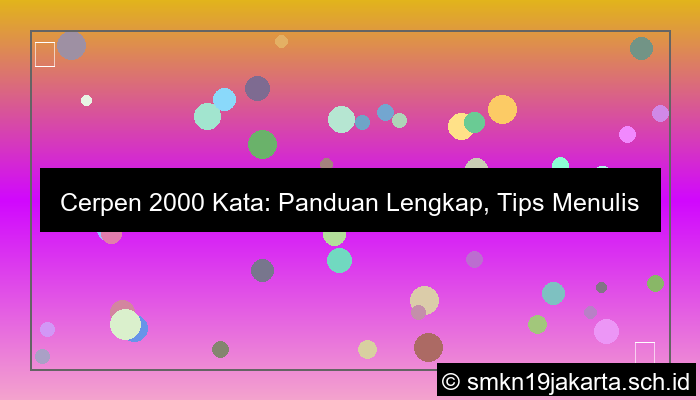 cerpen 2000 kata