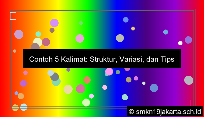 contoh 5 kalimat