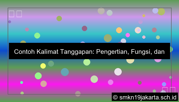 gambar contoh kalimat tanggapan