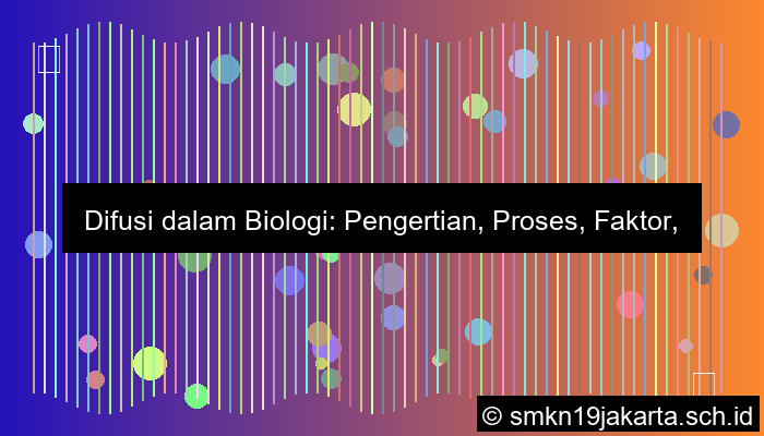 ilustrasi difusi adalah biologi