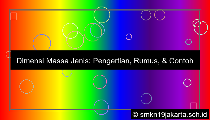 visual dimensi massa jenis