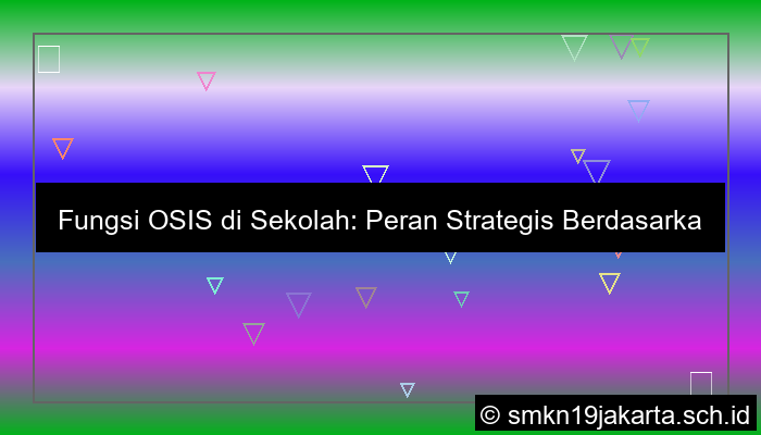 visual fungsi osis berdasarkan direktorat pendidikan dasar dan menengah