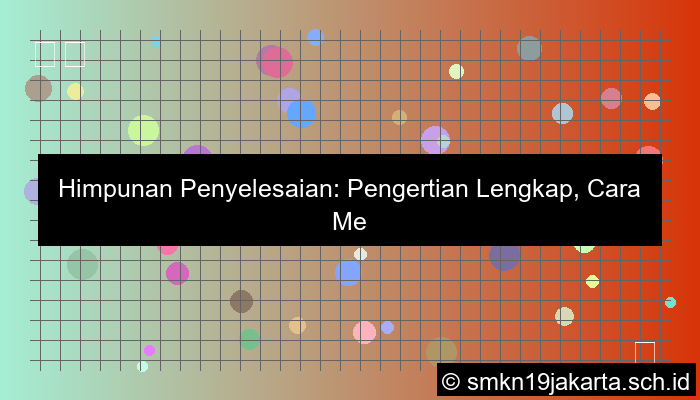 gambar himpunan penyelesaian dari