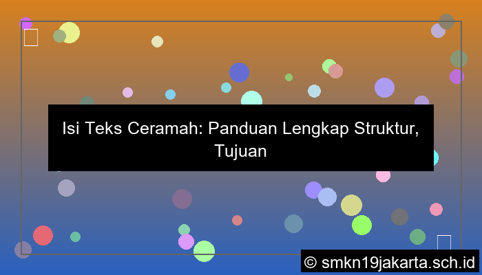 visual isi teks ceramah mengandung