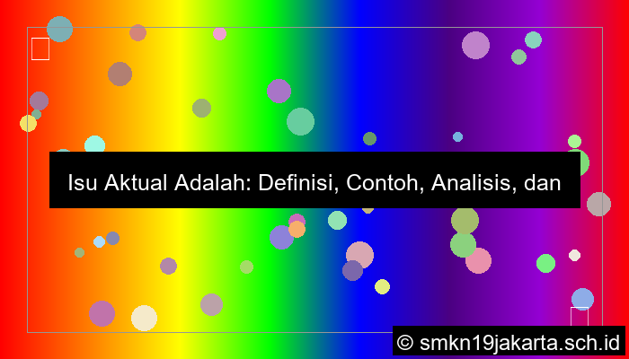 ilustrasi isu aktual adalah