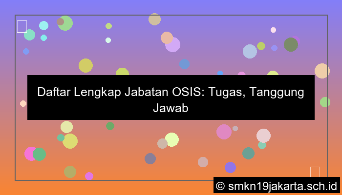 gambar jabatan jabatan osis