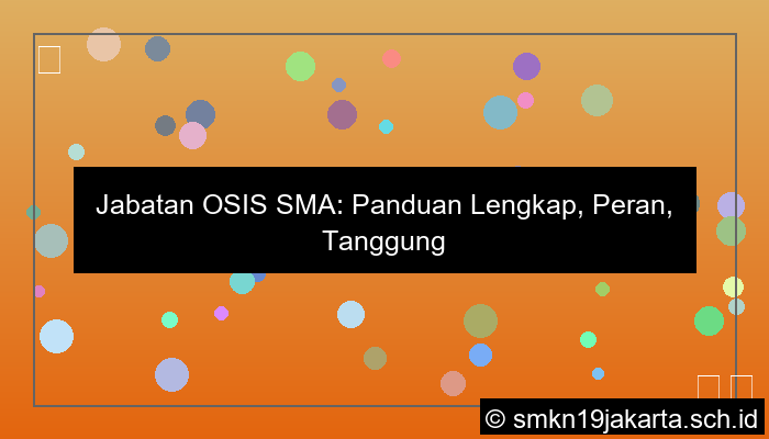 jabatan osis sma