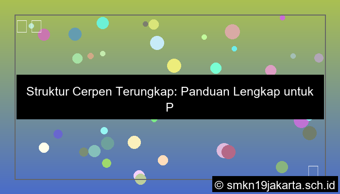 jelaskan struktur cerpen