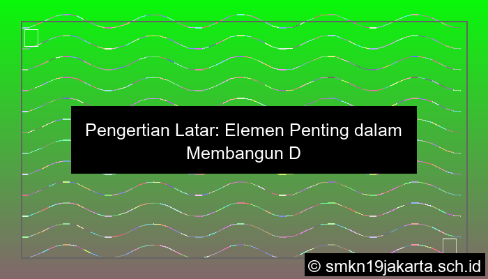 jelaskan yang dimaksud latar