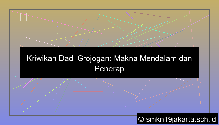 visual kriwikan dadi grojogan tegese