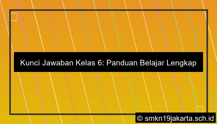 kunci jawaban kelas 6