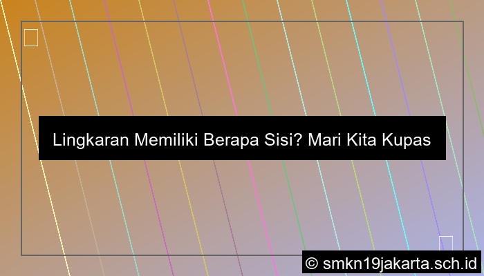lingkaran memiliki berapa sisi
