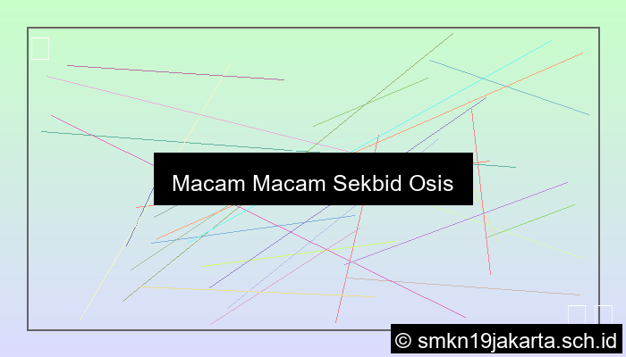 macam macam sekbid osis