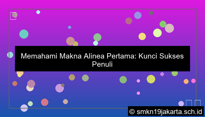 makna alinea pertama