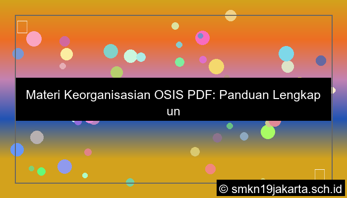 materi keorganisasian osis pdf
