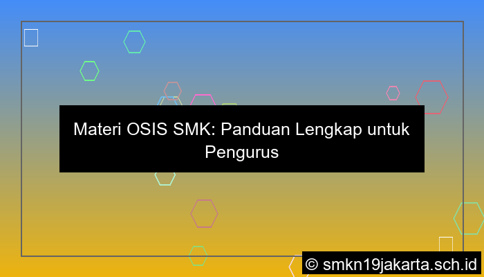 materi osis smk