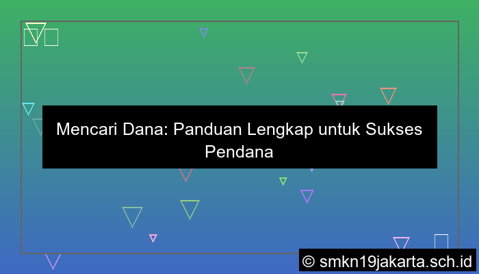 mencari dana
