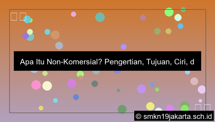 visual non komersial adalah