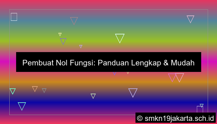 pembuat nol fungsi