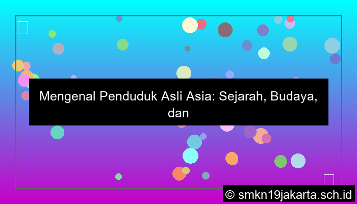 penduduk asli benua asia
