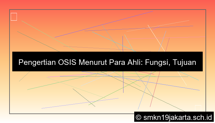 grafik pengertian osis menurut para ahli