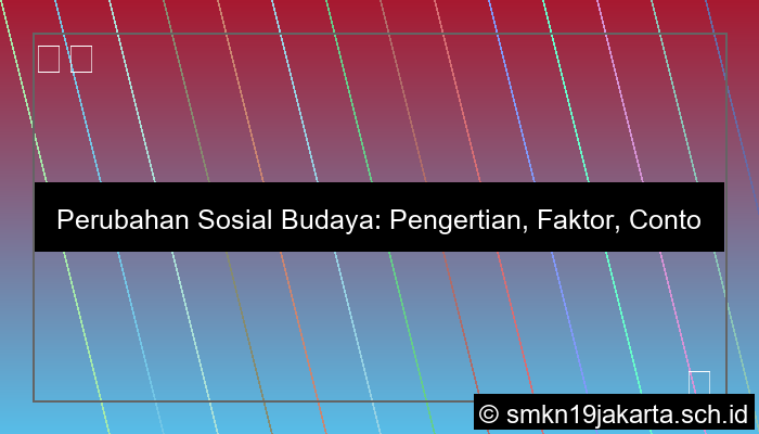 grafik pengertian perubahan sosial budaya
