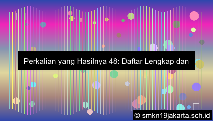 visual perkalian yang hasilnya 48