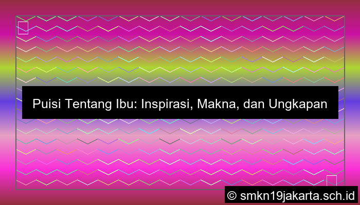 visual puisi tentang ibu