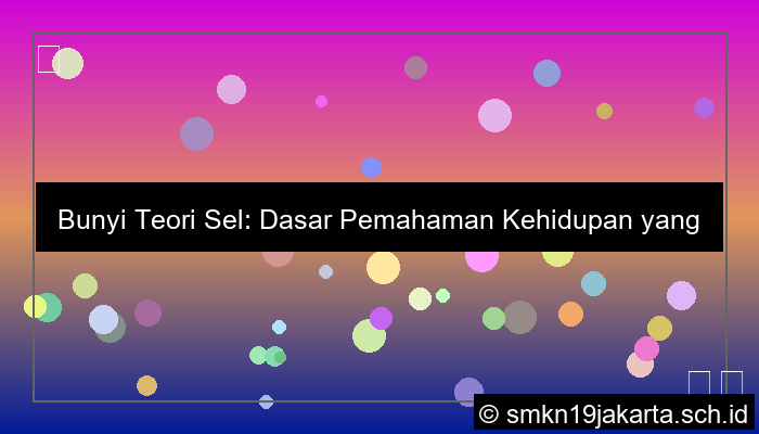 gambar sebutkan bunyi teori sel