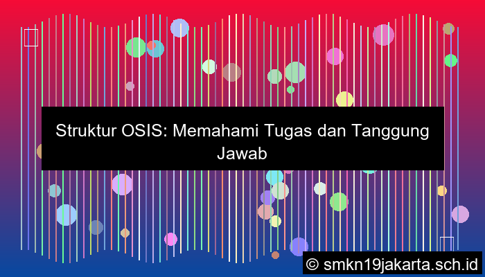 gambar struktur organisasi osis dan tugasnya