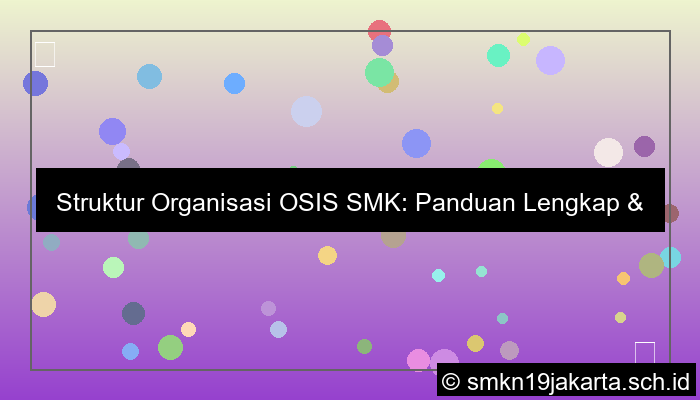 grafik struktur organisasi osis smk