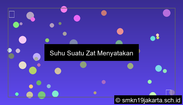 suhu suatu zat menyatakan