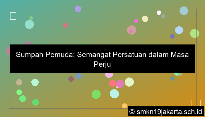 visual sumpah pemuda masa perjuangan