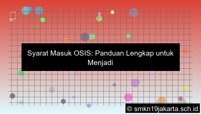 visual syarat masuk osis