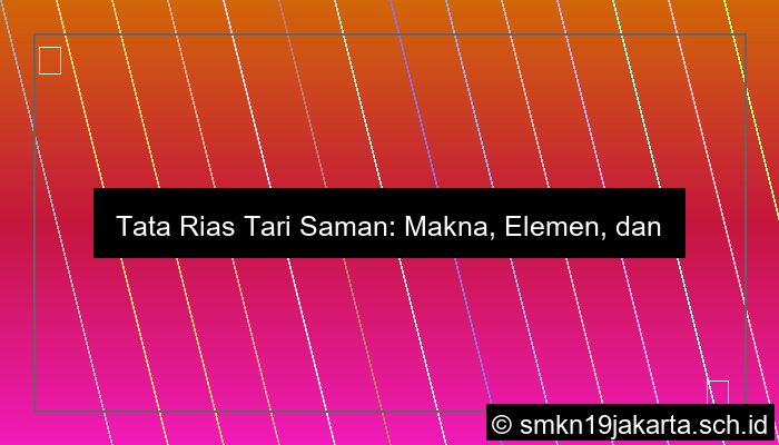 gambar tata rias tari saman