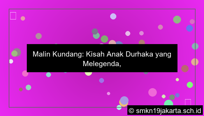 visual tokoh malin kundang