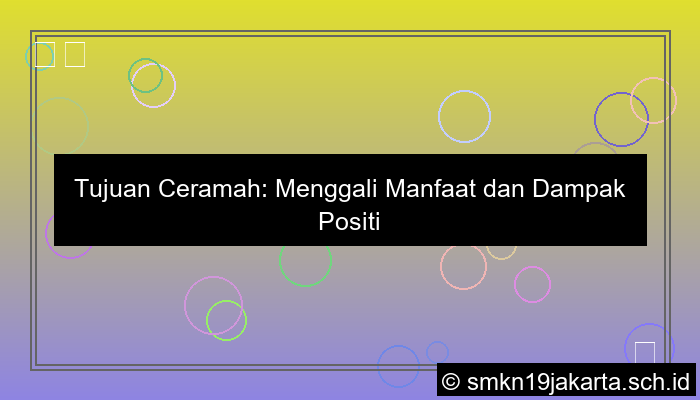 grafik tujuan ceramah adalah