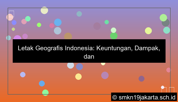tuliskan letak geografis indonesia