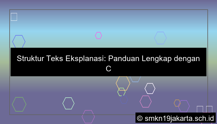 desain tuliskan struktur teks eksplanasi