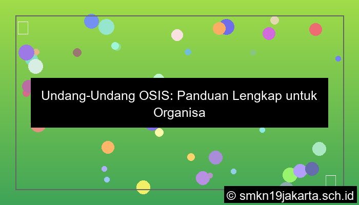 Undang Undang Osis