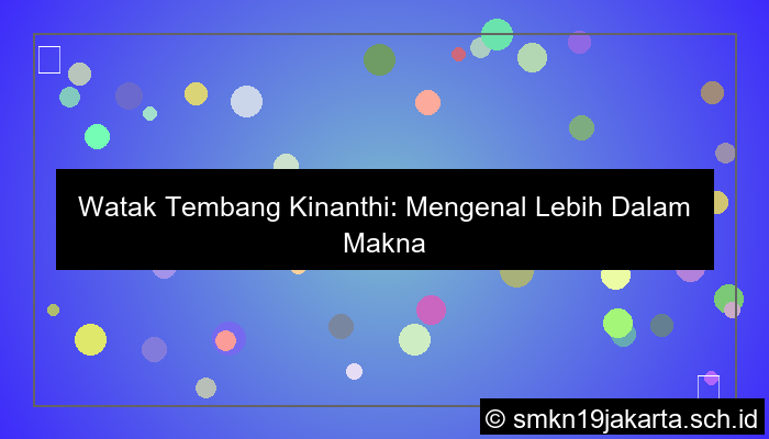 watak tembang kinanthi