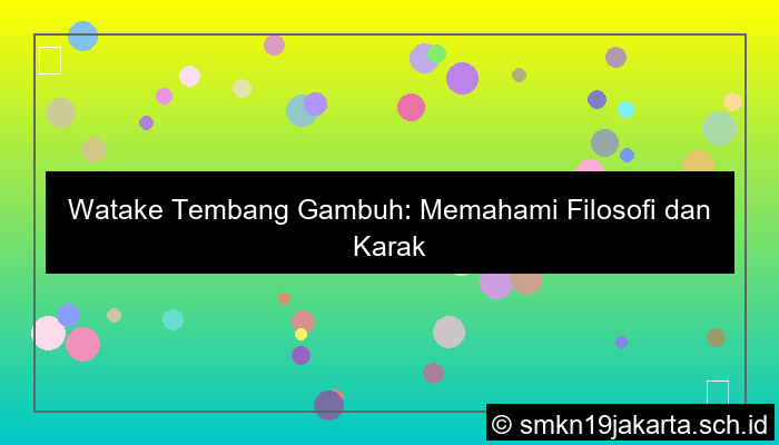 gambar watake tembang gambuh yaiku