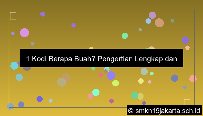 visual 1 kodi berapa buah