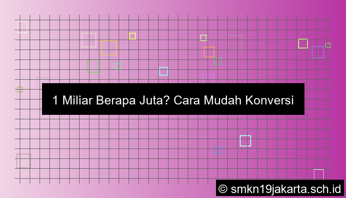 1 miliar berapa juta