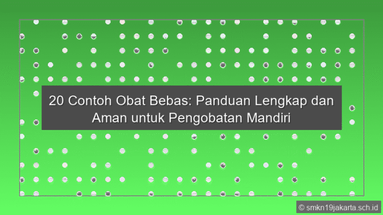 20 Contoh Obat Bebas